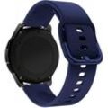 Universelles Silikonarmband für die Silicone Strap TYS Smartwatch, Breite 20 mm, dunkelblau