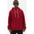 Ossy Homer - Teddy Basic Hoodie Teddyfell Sweater Pullover Oversize l Rot