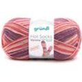 Sockenwolle Hot Socks Verona 100 g 4-fach violett-azalee-himbeere Handarbeit - Gründl