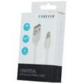 Forever 2 in 1: Universal Micro-USB & Lightning Ladekabel Datenkabel Kabel Ladegerät für iPhone, Samsung Huawei, LG, usw Android/iOS 1 Meter 2A in