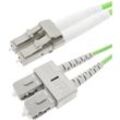 CableMarkt - Duplex-Multimode-Glasfaserkabel OM5 50 µm/125 µm LC/PC - SC/PC 100 Gb 2 m