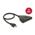 Switch hdmi 3 in 1 out hdmi 4K uhd mit Kabel 50 cm (18600) - Delock