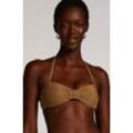 Hunkemöller Bandeau-Bikini-Top Goldie Shimmer Gelb