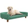 PawHut Hundebett mit rutschfesten Fußpads grün 98L x 67B x 25H cm