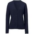 Strickjacke aus 100% Premium-Kaschmir Modell Cora Peter Hahn Cashmere blau, 48