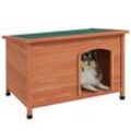 PawHut Hundehütte mit abnehmbarem Boden orange 100L x 65,5B x 68H cm