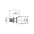 Tece flex Eurokonusverschraubung 3/4" Dimension 16mmn mit Flex Pressanschluss, Standard Messing 763616