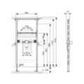 Tece profil Waschtischmodul Bauhöhe 1120mm mit Unterputz-Geruchsverschluss 9310004