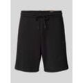 Regular Fit Sweatshorts mit Label-Patch Modell 'ALPHA ESSENTIALS'