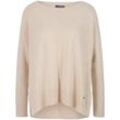 Rundhals-Pullover BASLER beige, 44