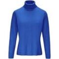 Rollkragen-Pullover aus Schurwolle und Kaschmir include blau, 38