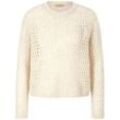 Rundhals-Pullover tRUE STANDARD beige, 46