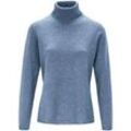 Rollkragen-Pullover aus Schurwolle und Kaschmir include blau, 36