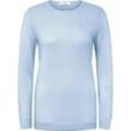 Rundhals-Pullover aus 100% Premium-Kaschmir Peter Hahn Cashmere blau, 36