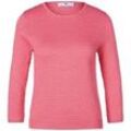 Rundhals-Pullover aus 100% Baumwolle Supima Peter Hahn pink, 44