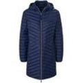 Daunen-Long-Steppjacke MYBC blau, 42