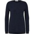 Rundhals-Pullover aus 100% Premium-Kaschmir Peter Hahn Cashmere blau, 38