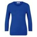 Rundhals-Pullover aus 100% Premium-Kaschmir Peter Hahn Cashmere blau, 44