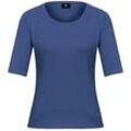 Rundhals-Shirt Modell Velvet Bogner blau, 36
