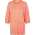 Rundhals-Pullover aus Kaschmir und Seide include orange, 42