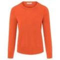 Rundhals-Pullover aus 100% SUPIMA®-­Baumwolle Peter Hahn orange, 42