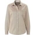 Bluse Hemdkragen Peter Hahn beige, 42