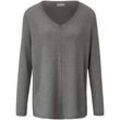 V-Pullover aus 100% Premium-Kaschmir include grau, 46