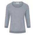 Rundhals-Pullover aus 100% SUPIMA®-Baumwolle Peter Hahn blau, 44