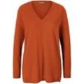 V-Pullover aus 100% Premium-Kaschmir include orange, 36