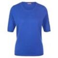 Rundhals-Pullover aus Schurwolle und Kaschmir include blau, 44