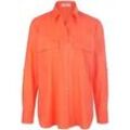 Bluse Hemdkragen Peter Hahn orange, 46