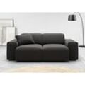 2-Sitzer ANDAS "Glimminge auch in Breitcord + Feincord + Easy care-Bezug", grau (anthrazit), B:194cm H:71cm T:101cm, 100% Polyester, Sofas, besondere Kedernähte,, Zierkissen