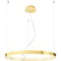 SOLLUX LIGHTING Kronleuchter "RIO", gold (golden), H: 150cm, Lampen, Verteiltes Licht, Pendelleuchte