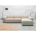 Ecksofa ANDAS "Glimminge auch in Breitcord, Feincord, Bouclé + Easy care-Bezug", beige (natur), B:294cm H:71cm, 12% Polyaxryl, 88% Polyester, Sofas, L-Form, Breite 294, Zierkissen