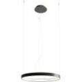 SOLLUX LIGHTING Kronleuchter "RIO", schwarz, H: 150cm, Lampen, Slush -Einstellung, Pendelleuchte