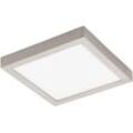 Eglo - connect led Deckenleuchte Fueva-C, Smart Home Deckenlampe, Material: Metallguss, Kunststoff, Farbe: Nickel matt, l: 30x30 cm, dimmbar,