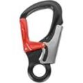 Eosnow - 35KN Kletterkarabiner-Clips D-frmige robuste Karabiner zum Abseilen von Felsen, Bergsteigen, Schwarz, Rot