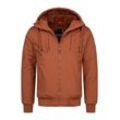 Winterjacke ALESSANDRO SALVARINI "ASWeighty", Herren, Gr. L, orange (terracotta), Obermaterial: 100% Polyester; Innenmaterial: 100% Polyester; Futter: 100% Polyester, Jacken, mit weichem Teddyfell innen