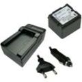 Trade-Shop 2in1 Set: Kamera Li-Ion Akku 7,4V 950mAh + Ladegerät kompatibel mit Panasonic HDC-HS900 HDC-HS700 HDC-HS3000 HDC-SX5 HDC-TM20 HDC-TM300