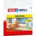 Tesa - moll Universal Schaumstoff - Schaumstoffdichtung zum Isolieren von Spalten im Haushalt, selbstklebend - Weiß - 6 m x 9 mm x 5,5 mm