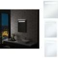 Vidaxl - Spiegel - Living Badezimmer-Wandspiegel mit LEDs 50x60 cm - Silber