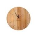 holz4home® Wanduhr „Dots round“ aus massiver Eiche