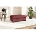 Polsterhocker SIT & MORE "Alcudia", rot (merlot), B:101cm H:43cm T:68cm, Hocker