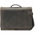 Strellson Richmond Messenger BriefBag XL Leder 41 cm Laptopfach dark brown