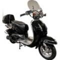 Motorroller ALPHA MOTORS "Firenze Limited" & Mofas schwarz (schwarz, schwarz) im Retro-Look