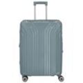 Hartschalen-Trolley TRAVELITE "ELVAA M" Gr. B/H/T: 47 cm x 66 cm x 26 cm 72 l, blau (blaugrau) Koffer Hartschalenkoffer Hartschallenkoffer Reisegepäck Reisekoffer TSA Schloss