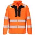 Portwest Warnschutz Hybrid-Steppjacke mit 6 Taschen Orange 4XL