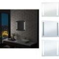 Vidaxl - Spiegel - Living Badezimmer-Wandspiegel mit LEDs 60x50 cm - Silber