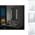 Vidaxl - Spiegel - Living Badezimmer-Wandspiegel mit LEDs 60x100 cm - Silber