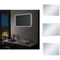 Spiegel - Living LED-Badspiegel mit Berührungssensor 100x60 cm - Silber